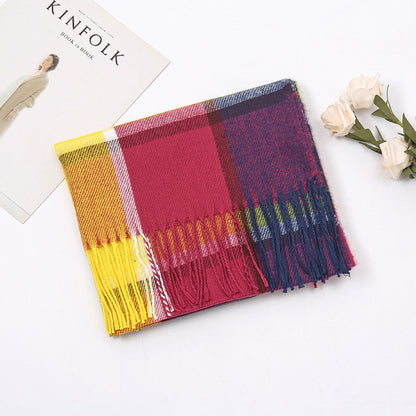 New Autumn And Winter Cashmere Plaid Scarf