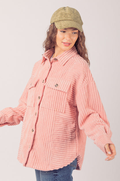 Manteau chemise à grandes poches