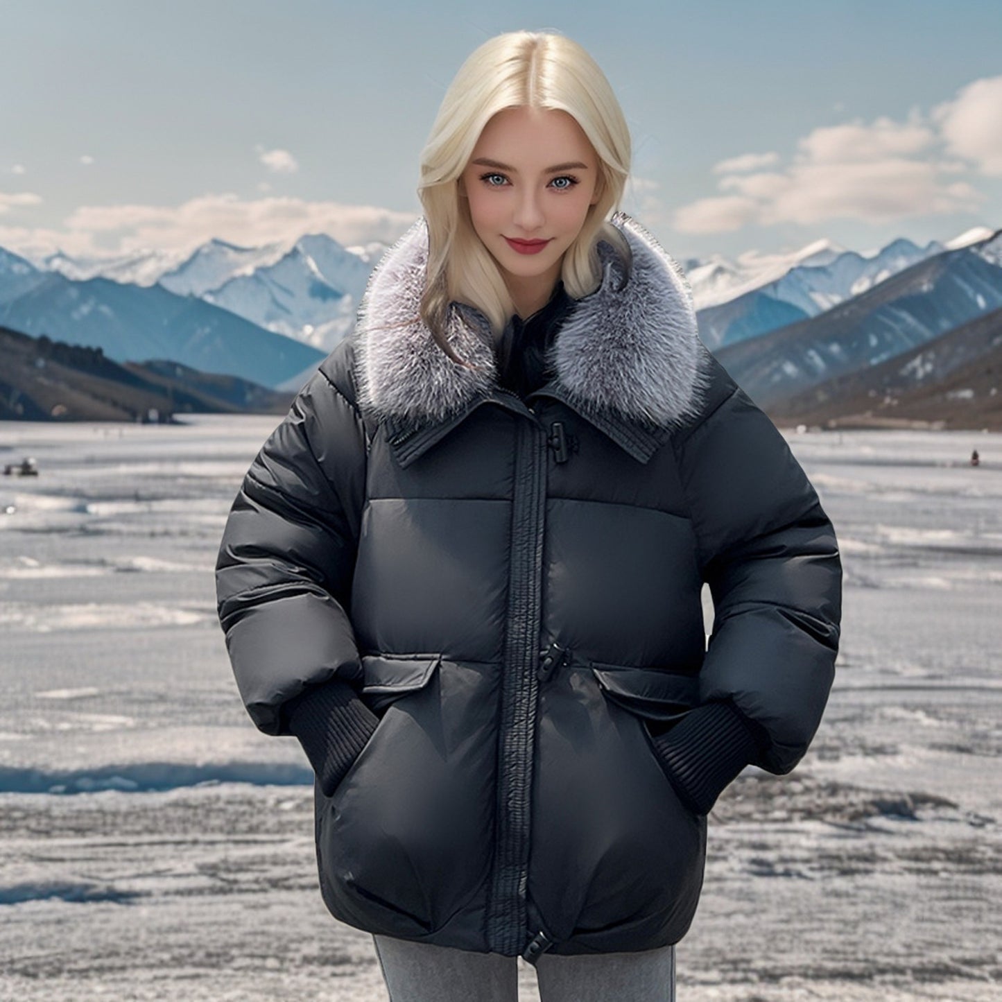 manteau avec veste en coton