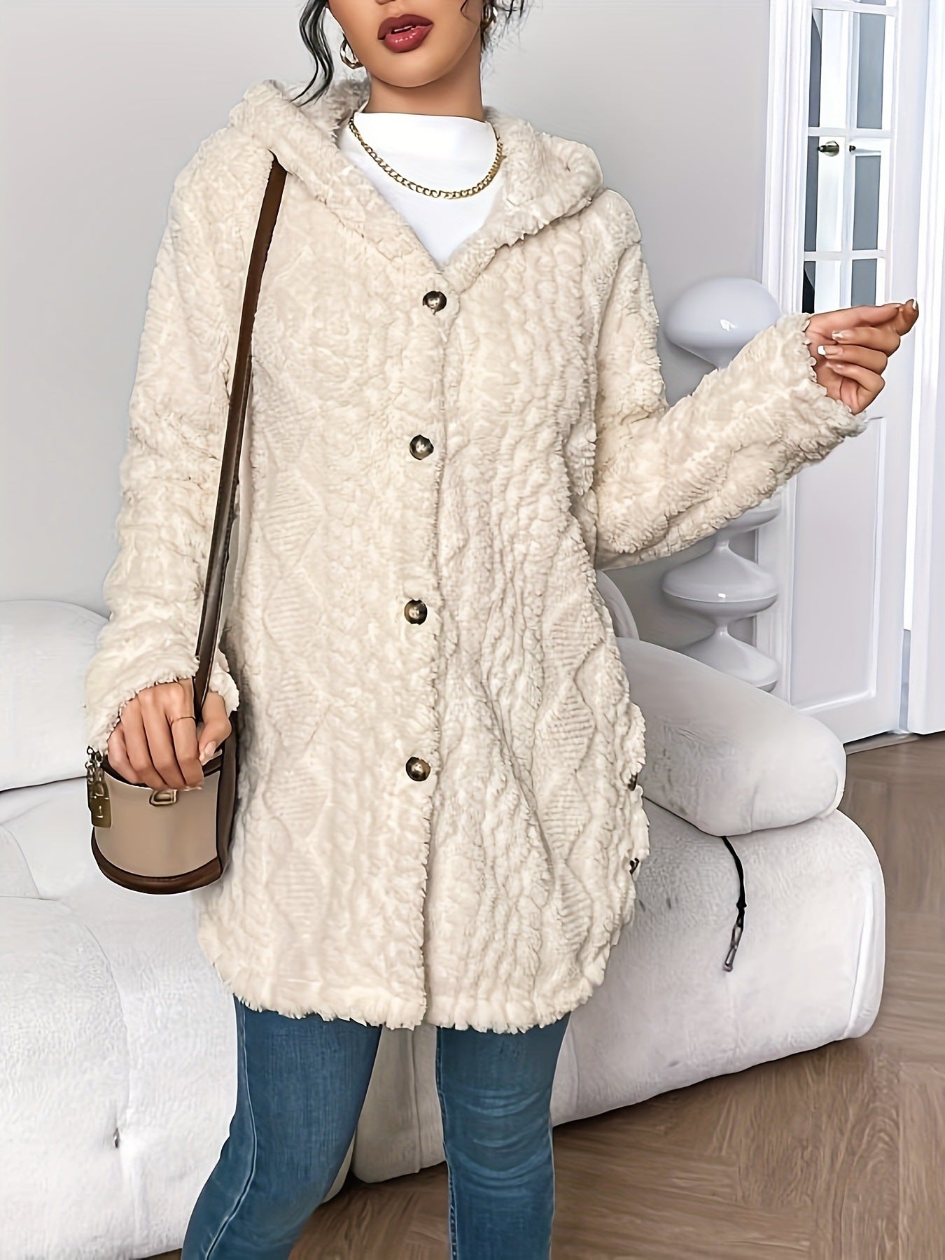 manteau cardigan à capuche