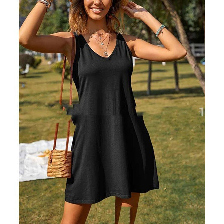 Nouvelle robe ample à manches longues pour femme