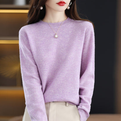 Solid Color Simple Pullover Cashmere Loose Sweater