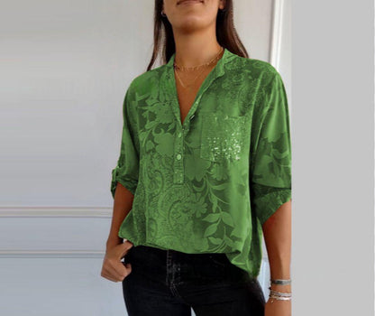 Chemise imprimée stylée et élégante pour un nouvel été
