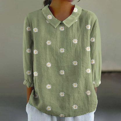 Chemise ample décontractée avec imprimé graffiti