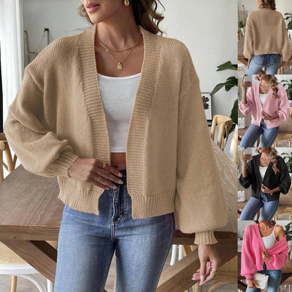 Veste courte à manches lanternes