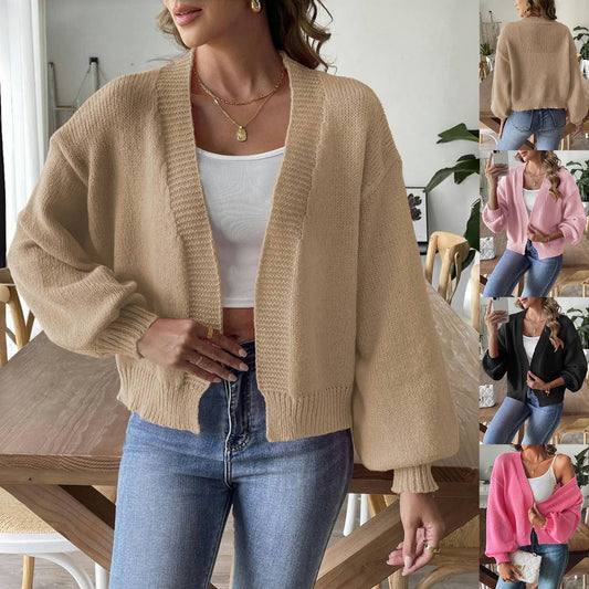 Veste courte à manches lanternes