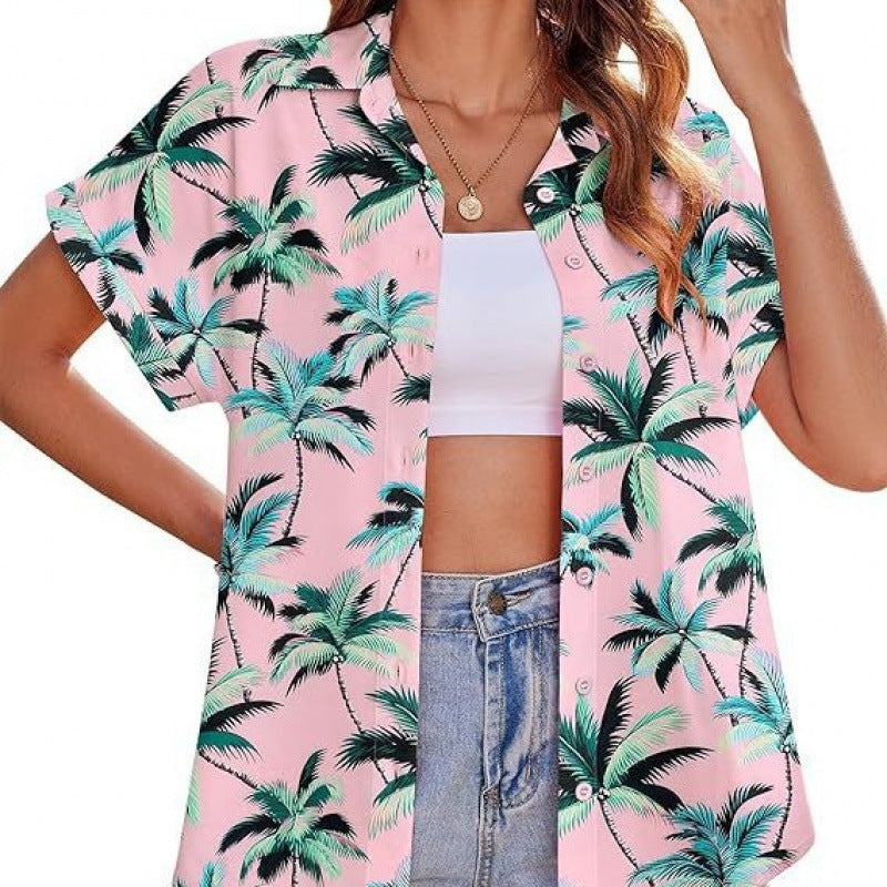 T-shirt femme imprimé floral 3D avec motif tendance