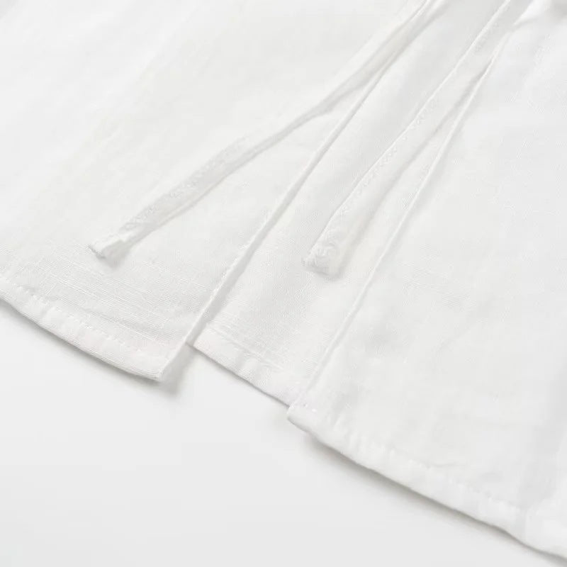 Chemise à manches longues et short pour femme de couleur assortie
