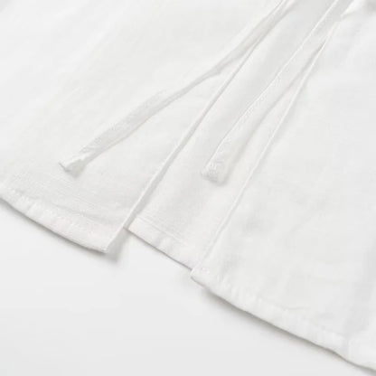 Chemise à manches longues et short pour femme de couleur assortie
