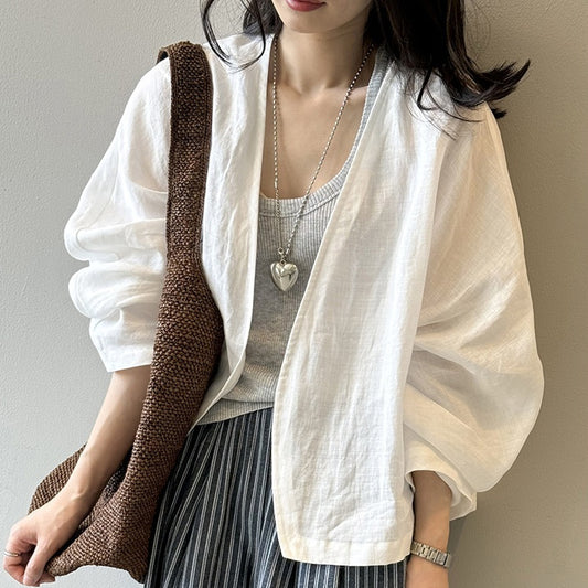 Chemise technique ample à manches longues