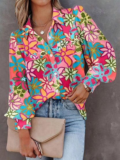 Chemise décontractée à manches courtes pour femme