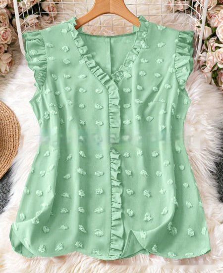 Chemise décontractée à manches courtes et à motifs