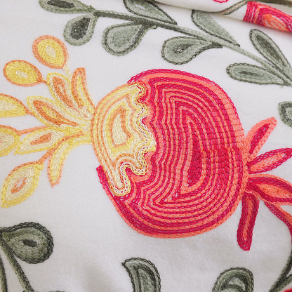 Gourd Pomegranate Blossom Embroidery Scarf Cashmere Shawl