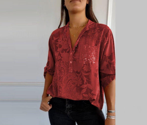 Chemise imprimée stylée et élégante pour un nouvel été