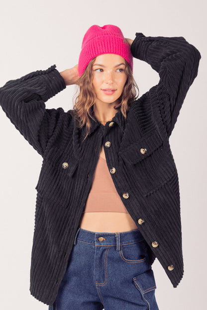 Manteau chemise à grandes poches