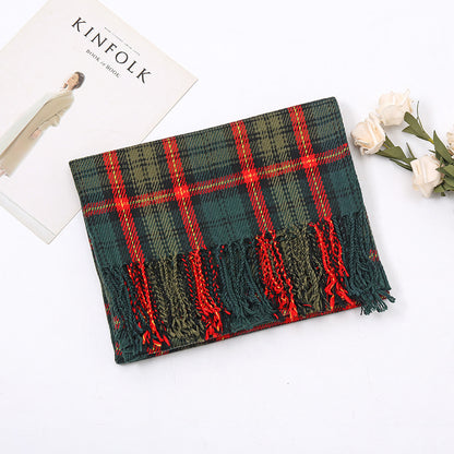 New Autumn And Winter Cashmere Plaid Scarf