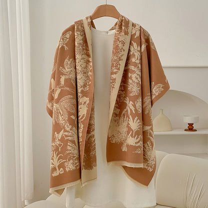 Retro High Sense Artificial Cashmere Scarf