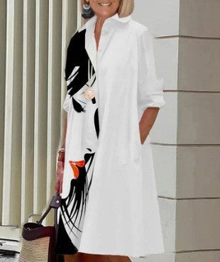 Nouvelle robe cardigan chemise