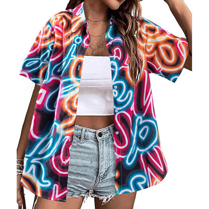 T-shirt femme imprimé floral 3D avec motif tendance