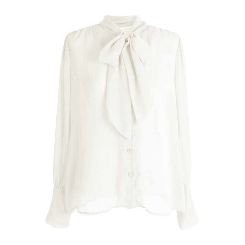 Chemise transparente pour femme au design familier