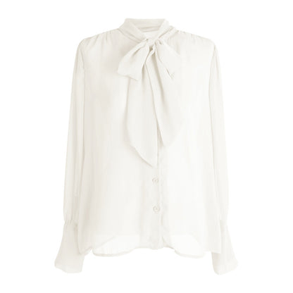 Chemise transparente pour femme au design familier